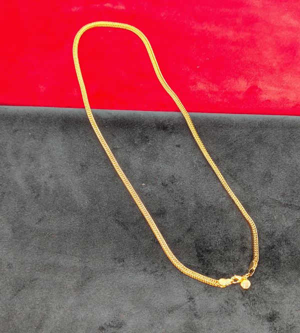 chain premium 1gm gold forming snake chain (unisex) chain premium 1gm gold forming snake chain (unisex)